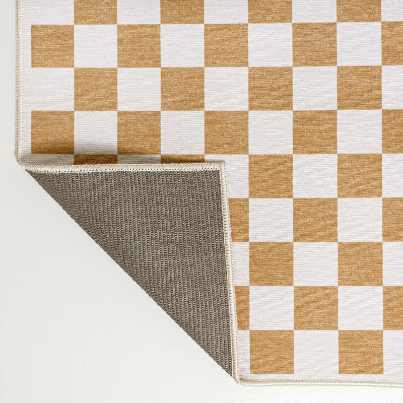 Ainsley Modern Cottage Checkerboard Washable Indoor Area Rug image number 8