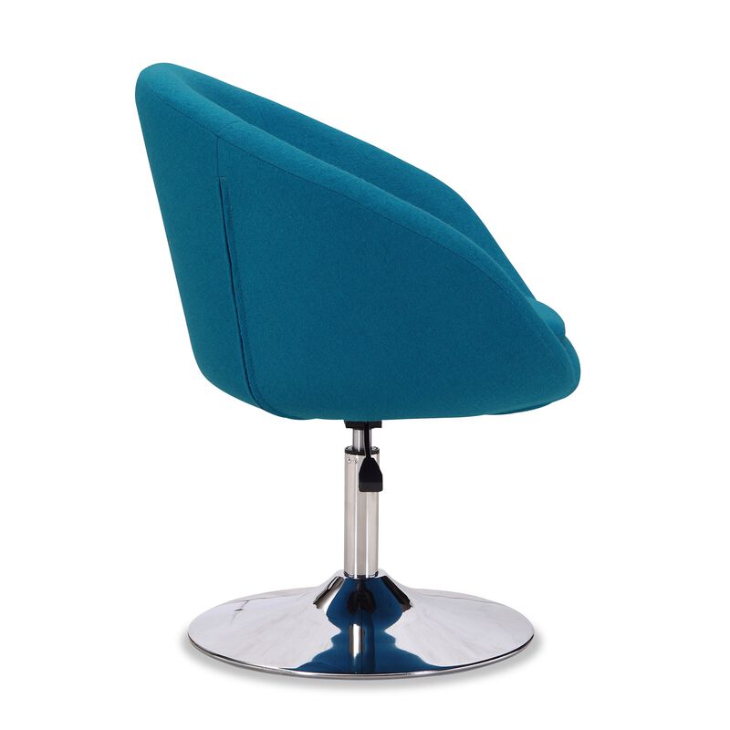 Hopper Blue Swivel Accent Chair