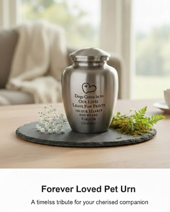 Paw Prints Pet Memorial Urn