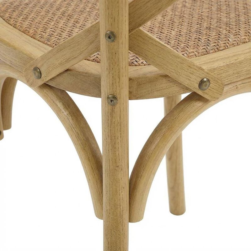 Wood Dining Side Chair with Comfortable Seat and Modern Design image number 4