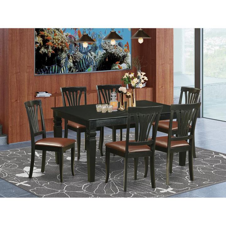 7 Pcs Dining set -Table and 6 Kitchen Chairs