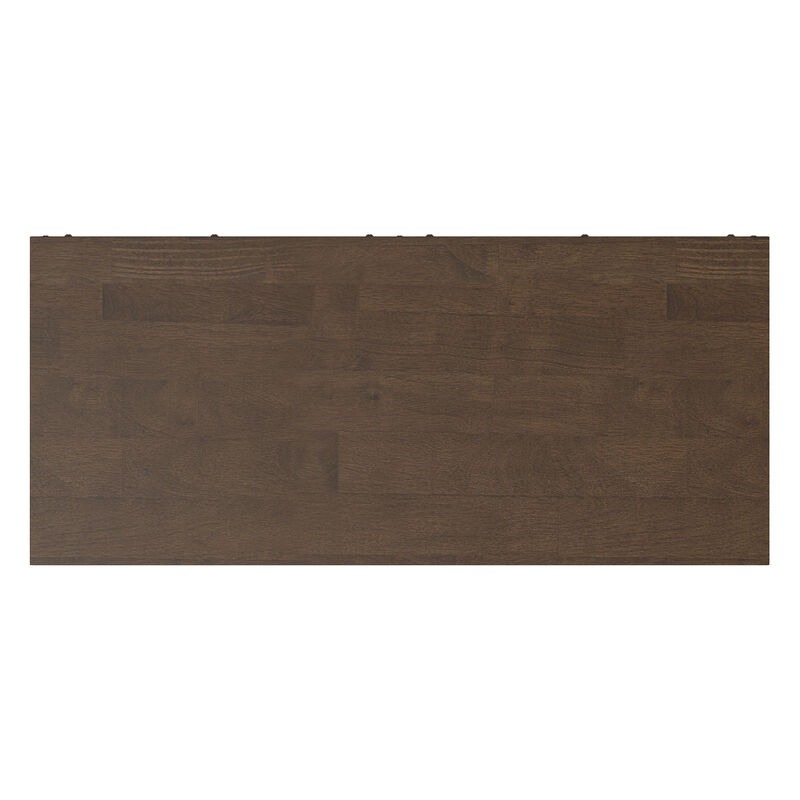 Banting SOLID HARDWOOD 39 inch Wide Modern Industrial Medium Storage Cabinet in Walnut Brown image number 6