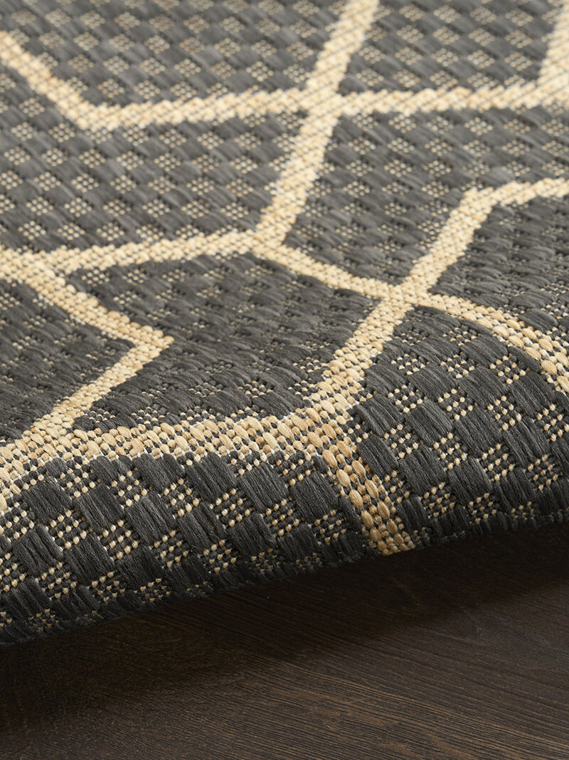 Horizon Indoor/Outdoor HOZ01 Charcoal 4' x 6' Rug