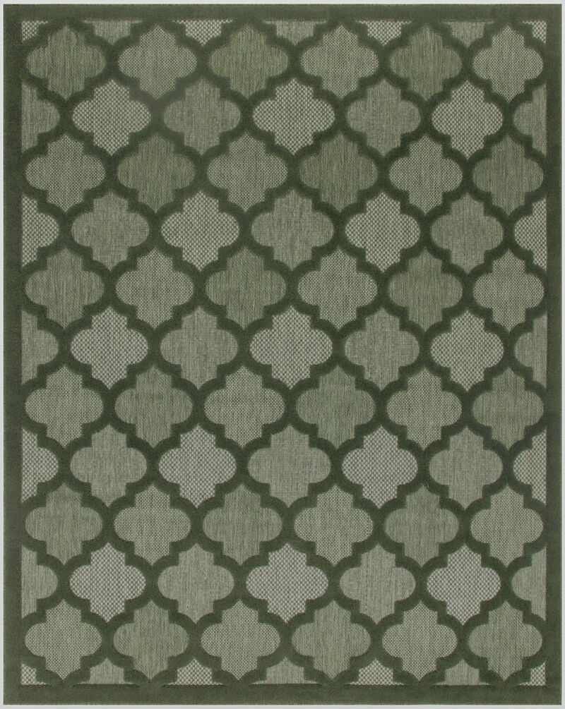 HomeRoots Trellis Indoor Outdoor Area Rug image number 0
