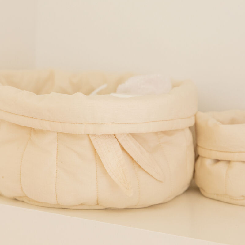 Set of two quilted baskets - Bambie Natural