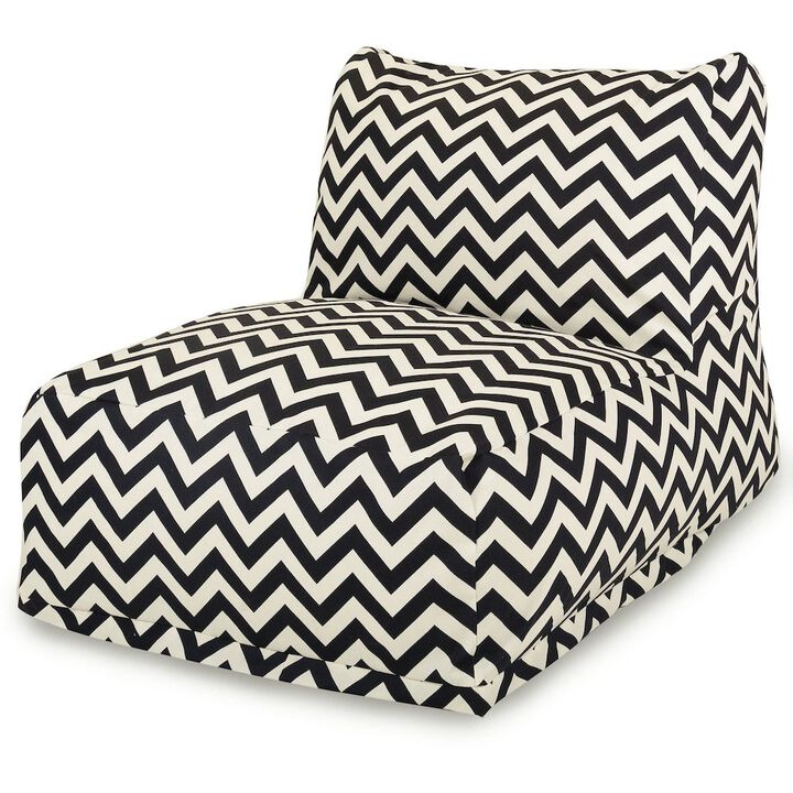 Majestic Home Goods Chair Lounger Chevron Black