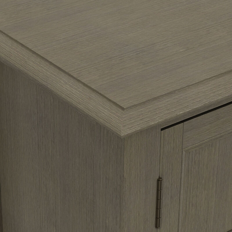 Burlington SOLID WOOD 30 inch Wide Transitional Low Storage Cabinet in Farmhouse Grey image number 7