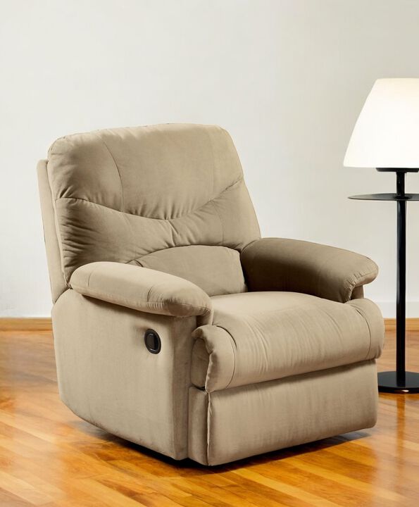 Durable Microfiber Recliner Chair with Soft Upholstery for Any Room
