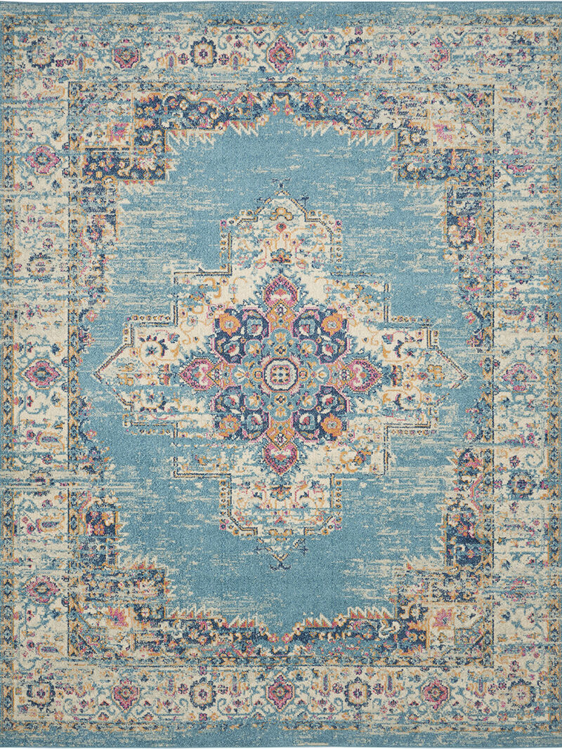 Passion PSN03 Light Blue 8' x 10' Rug