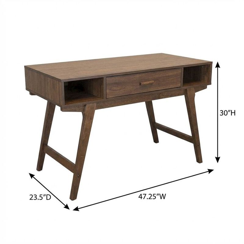Starlight Canyon Home Mid Century Style Office Desk With One Drawer And Sturdy Legs image number 6