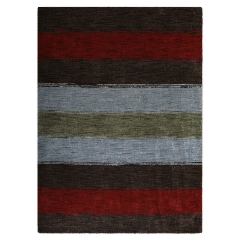 RUGSOTIC CARPETS HAND KNOTTED LOOM WOOL ECO-FRIENDLY AREA RUGS  - Rectangle, Contemporary Modern Design, High Pile Handmade Anti Skid Rugs for Living Room (L00098) image number 0