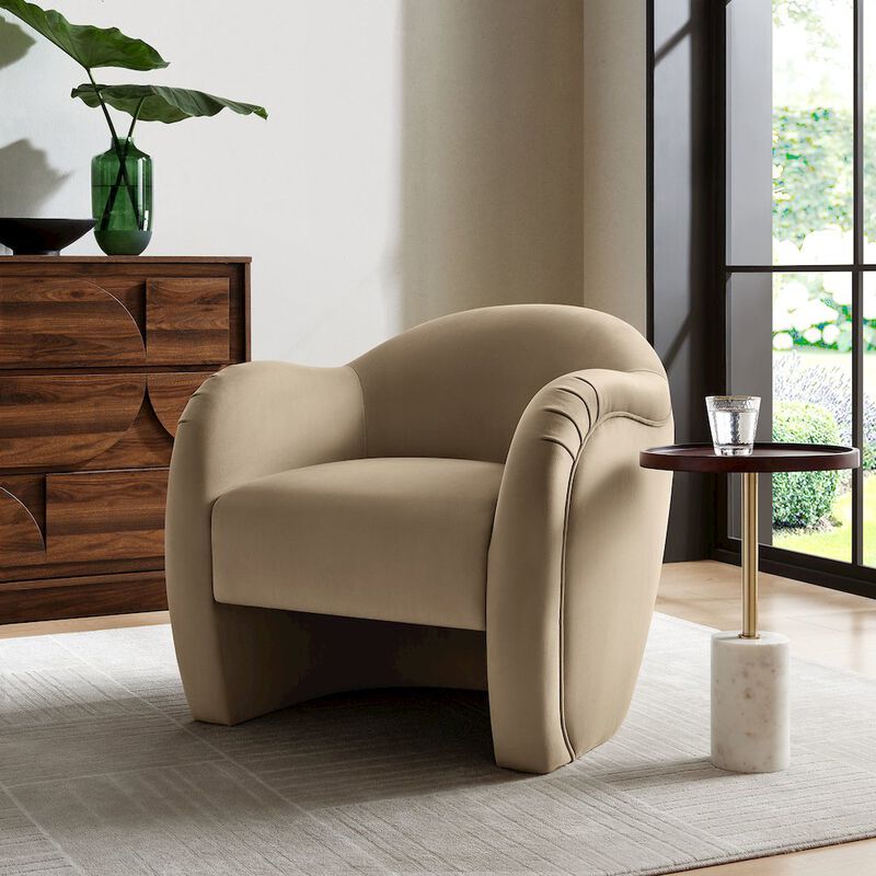 Compose Performance Velvet Accent Chair image number 7
