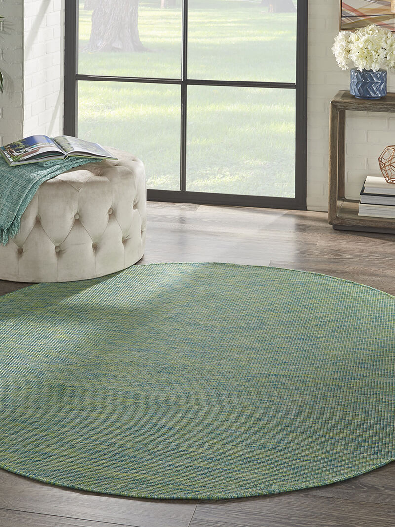 Positano POS01 Blue/Green 6' x Round Rug image number 7