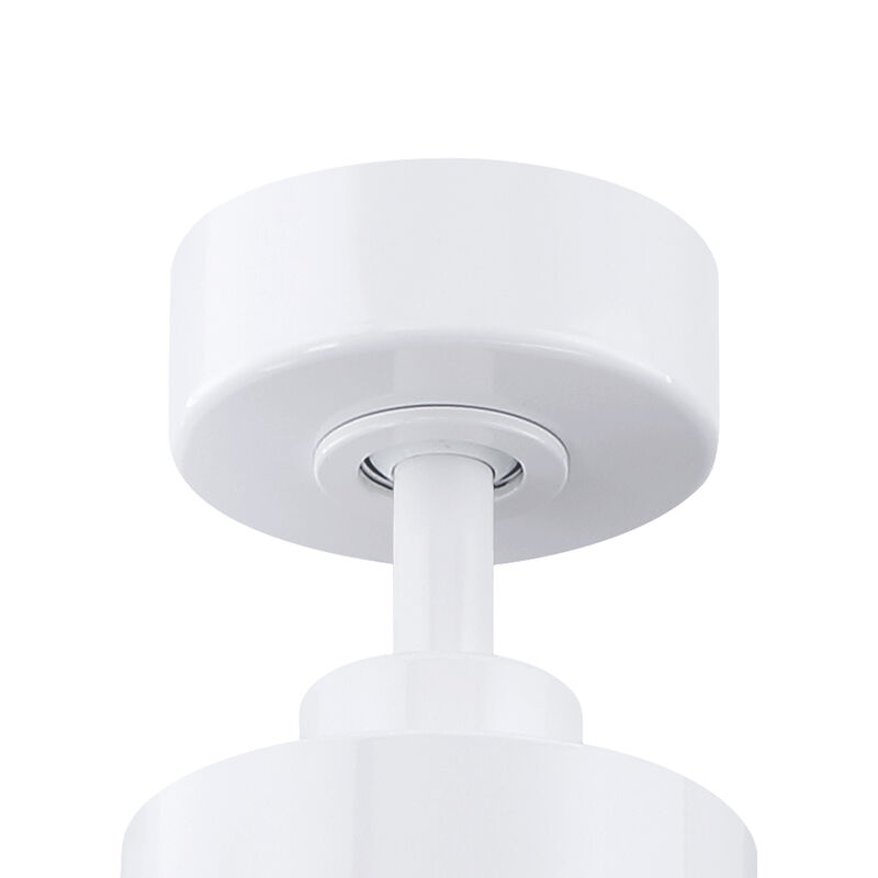 60" Modern White Reversible DC Motor Dimmable LED Large Ceiling Fan with Light and Remote for Bedroom, Living Room or Office image number 7
