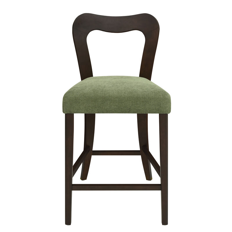 Merax Solid Rubberwood Counter Height Barstool image number 5