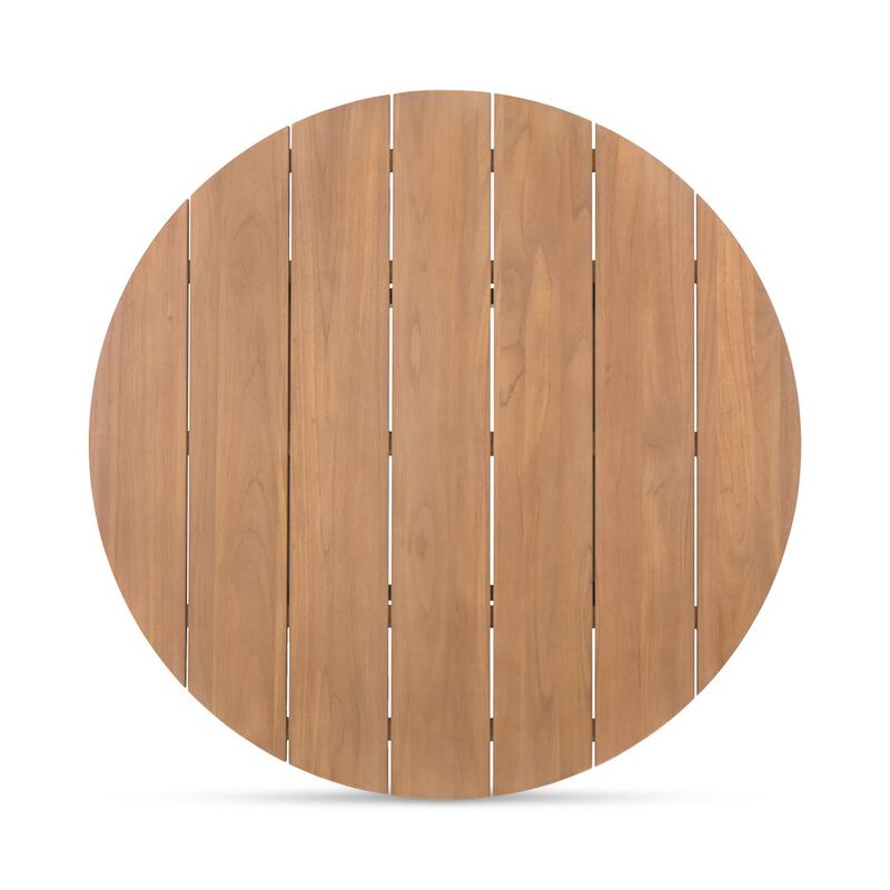 Moe's Home Collection Delta Round Outdoor Dining Table Natural