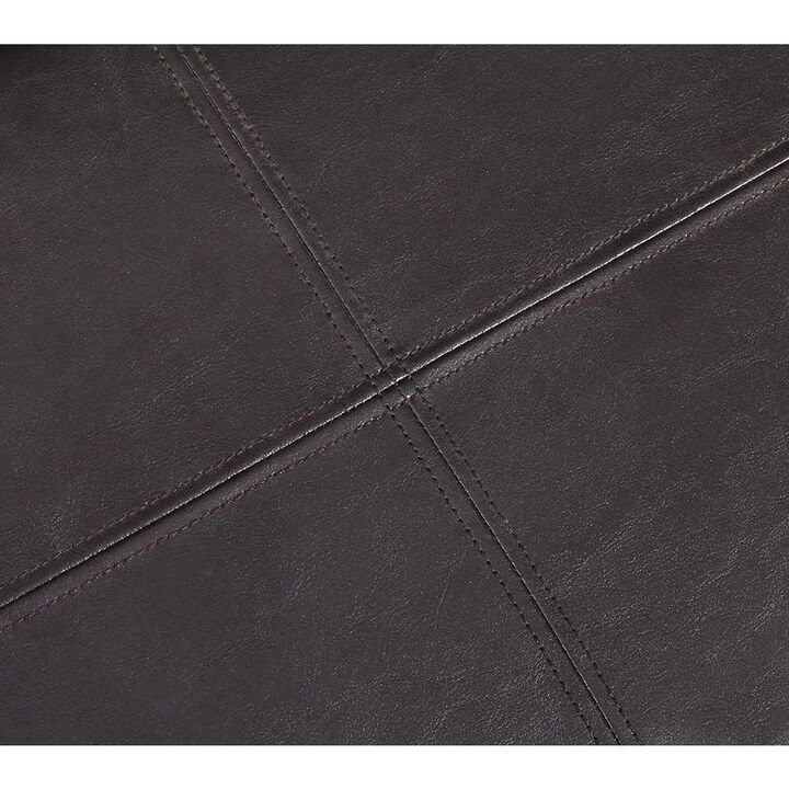 Convience Concept, Inc. Designs4Comfort Accent Storage Ottoman with Reversible Tray Espresso Faux Leather