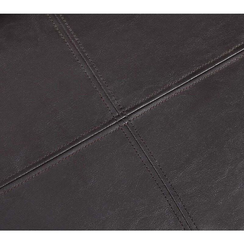 Convience Concept, Inc. Designs4Comfort Accent Storage Ottoman with Reversible Tray Espresso Faux Leather