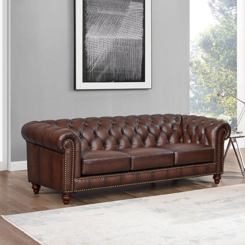 Alton Bay Top Grain Leather Sofa
