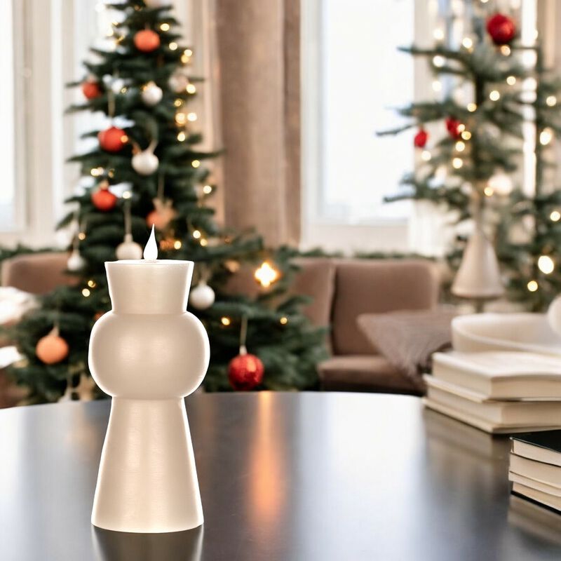 Simplux LED Designer Candle with 4 and 8 Hour Timer (Set of 2) for Convenient and Elegant Lighting