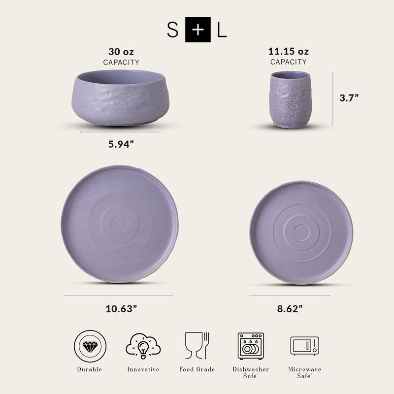 Stone by Mercer Project SHOSAI Stoneware 32 Piece Dinnerware Set