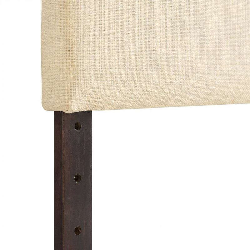 Upholstered Fabric King Headboard with Padded Design and Durable Frame image number 5