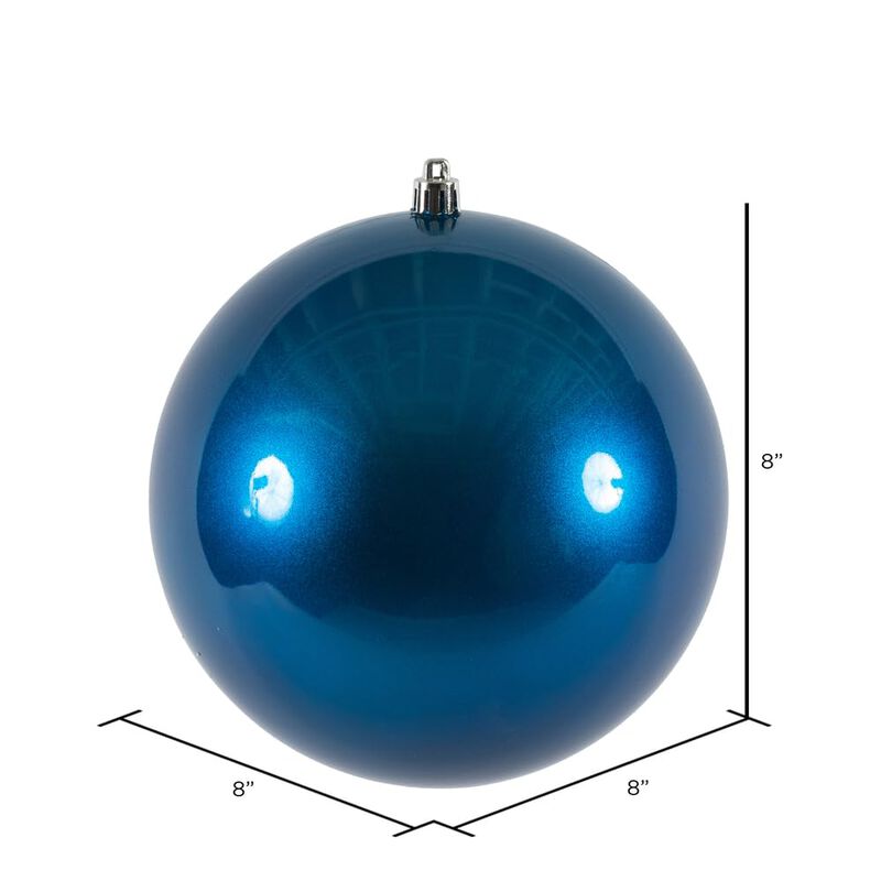 Vickerman Blue Candy Ball UV Drilled Cap - image number 1