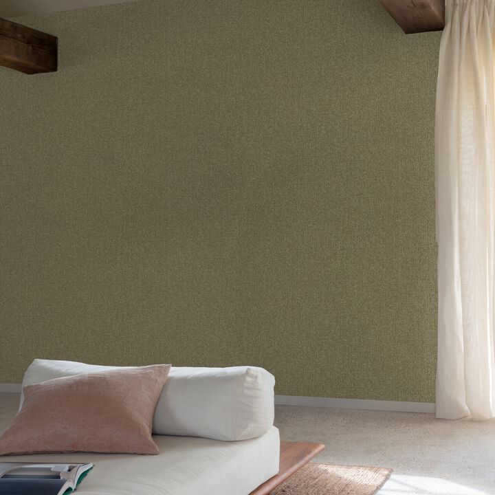 Surfaces Stone plain Green Wallpaper SF1108