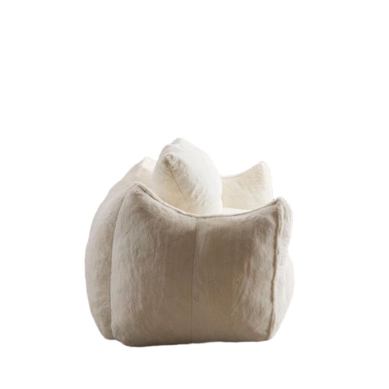 Whisen Giant Bean Bag Couch Ultra Soft Fluffy Loveseat Oversized Chase Lounge Chair with Pillows image number 4