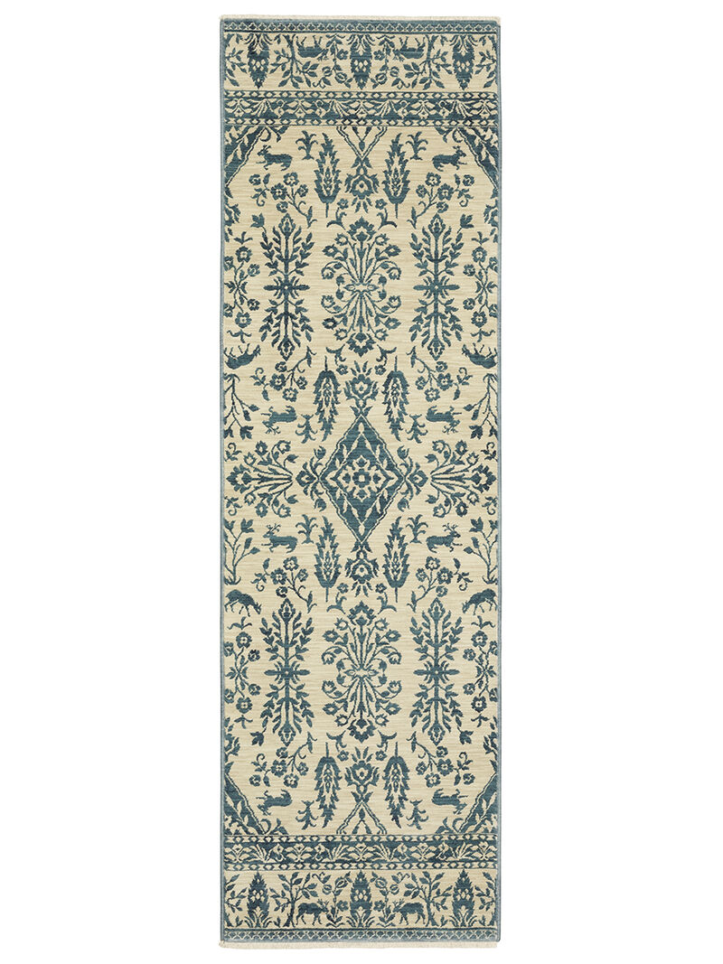 Francesca 2'3" x 7'6" Blue Rug