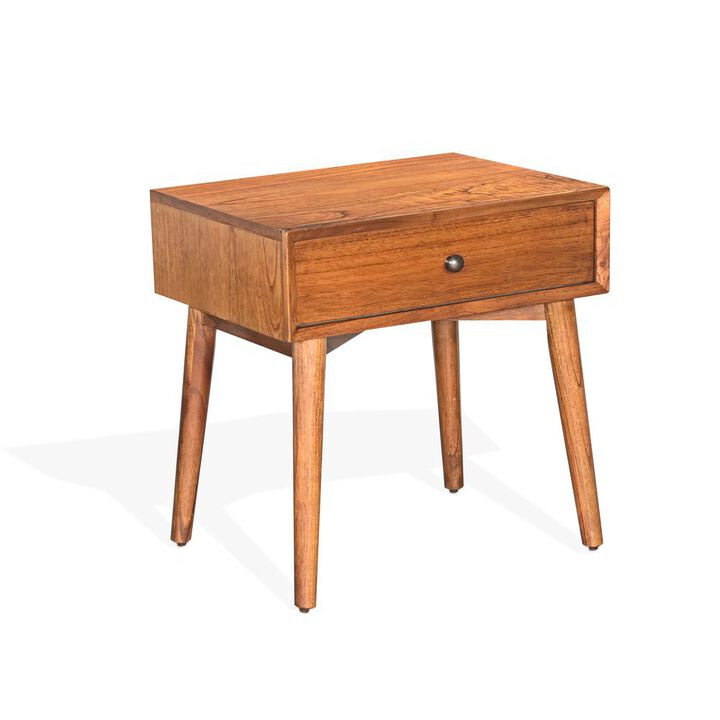 Sunny Designs American Modern 24 Mitred Solid Wood Night Stand in Cinnamon