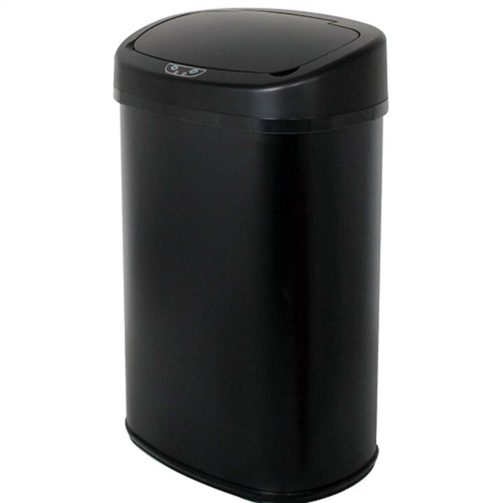 Large 13-Gallon Kitchen Trash Bin – Touchless Motion Sensor with Odor-Blocking Lid