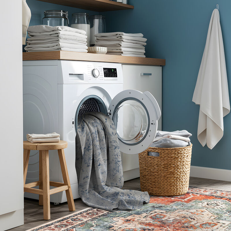 World Rug Gallery Traditional Vintage Distressed Washable Non Slip Area Rug:  Stain & Fade-Resistant,  Low Pile image number 8