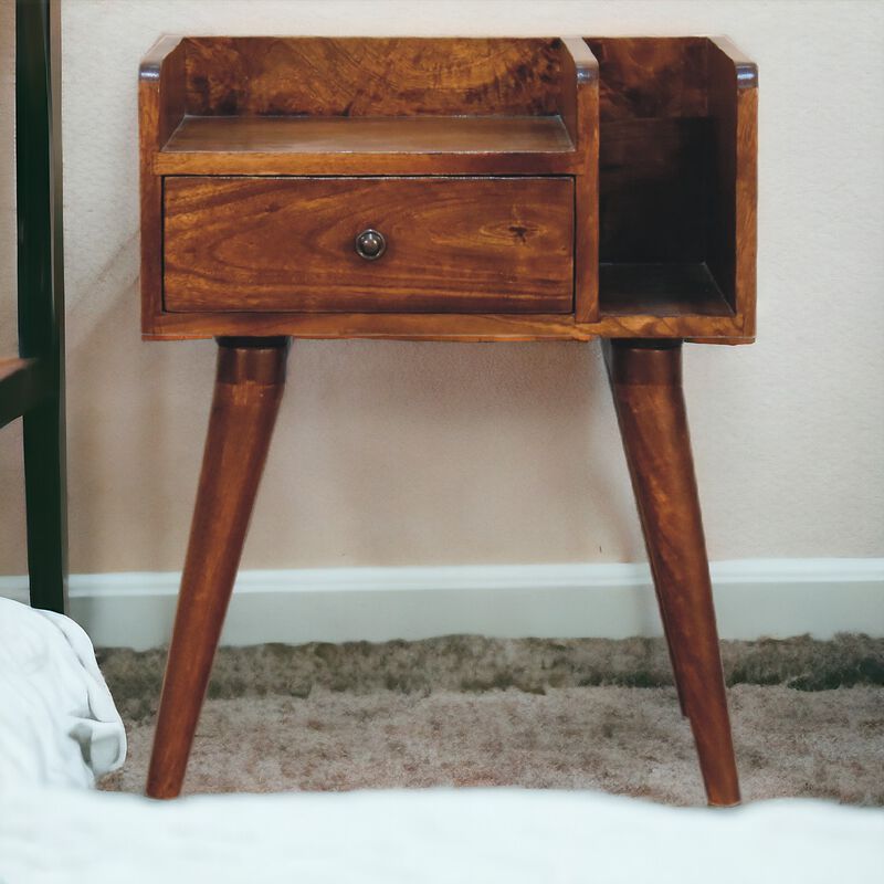 Artisan Furniture Solid Wood Chestnut Collective Nightstand