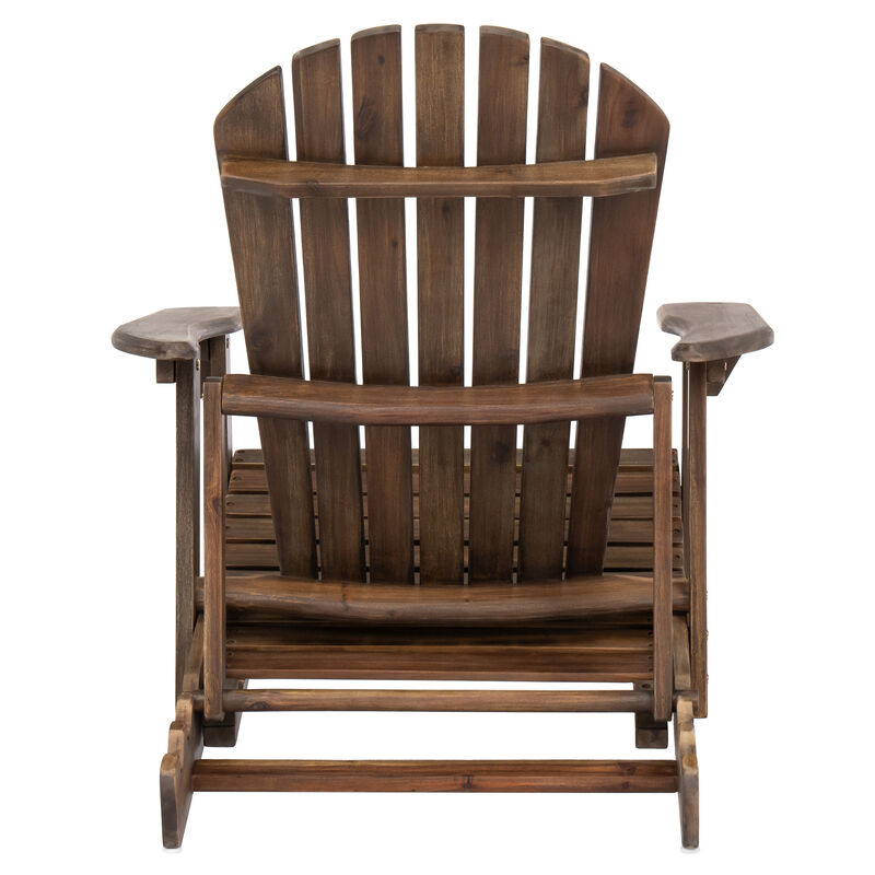 Merax Acacia Wood Folding Adirondack Chair image number 2