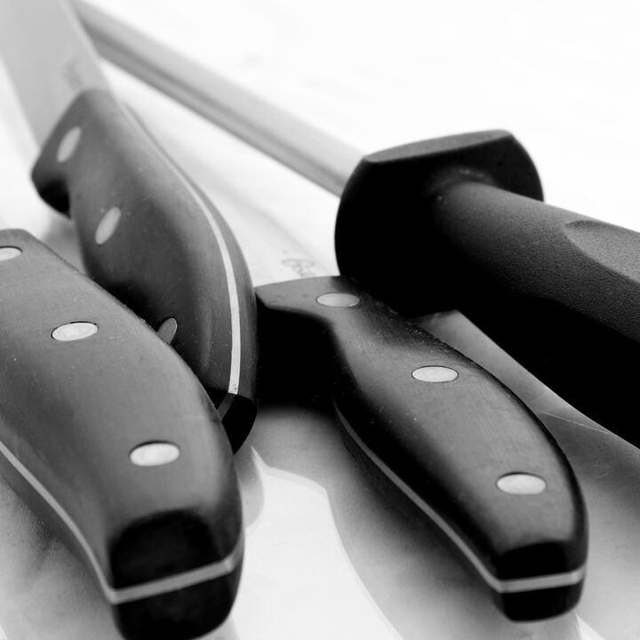 Oster Granger 4 Piece Stainless Steel Blade Cutlery Set in Black