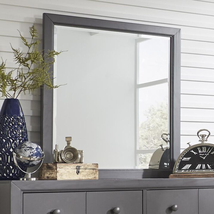 Liberty Furniture Cottage View Mirror in Dark Gray