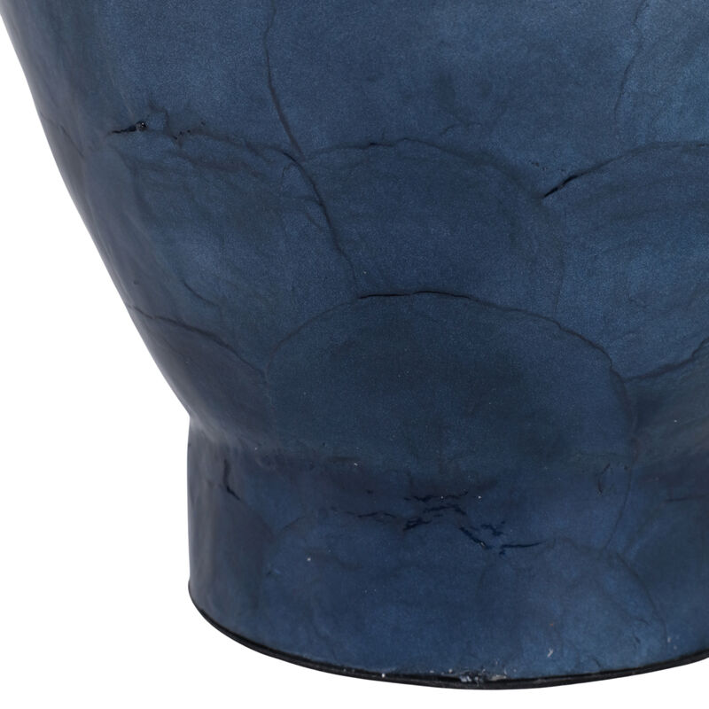 Ombre Capiz Vase, Ivory/Blue image number 5
