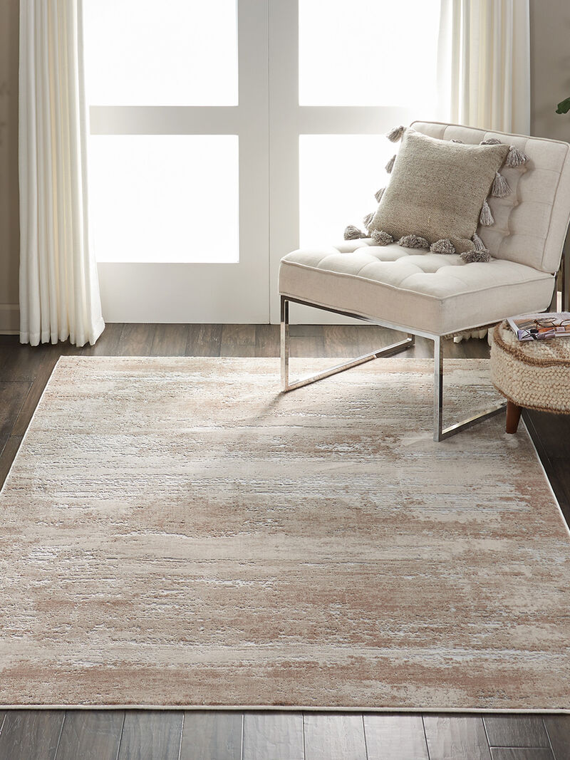 Rustic Textures RUS03 Beige 5'3" x 7'3" Rug