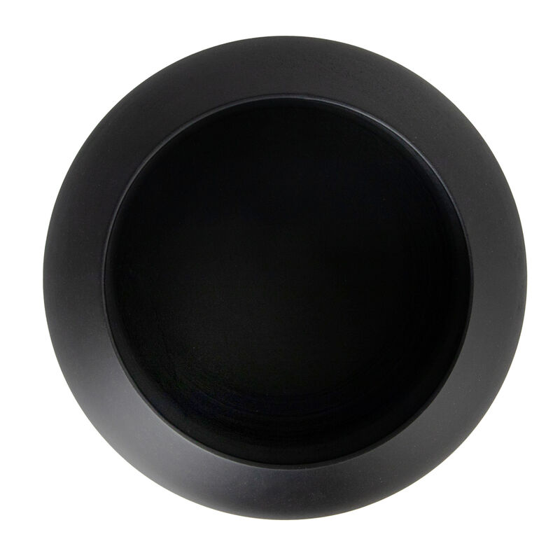 Minimalist Round Mango Wood Bowl, Black image number 4