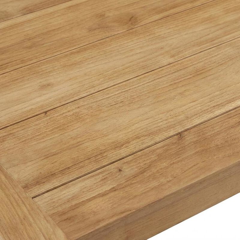 Outdoor patio wood coffee table with sturdy design and classic finish image number 5