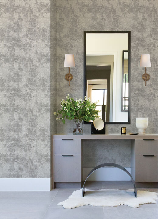 Odell Slate Antique Tiles Wallpaper (Set of 2)