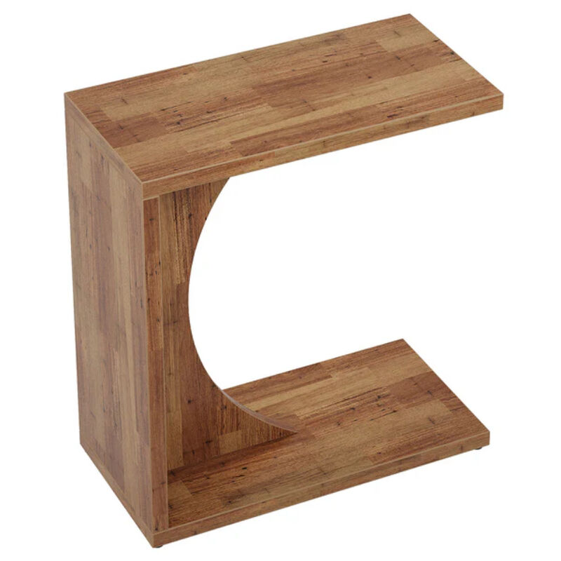 Sofa Side Table, C-Shaped End Table for Couch image number 0