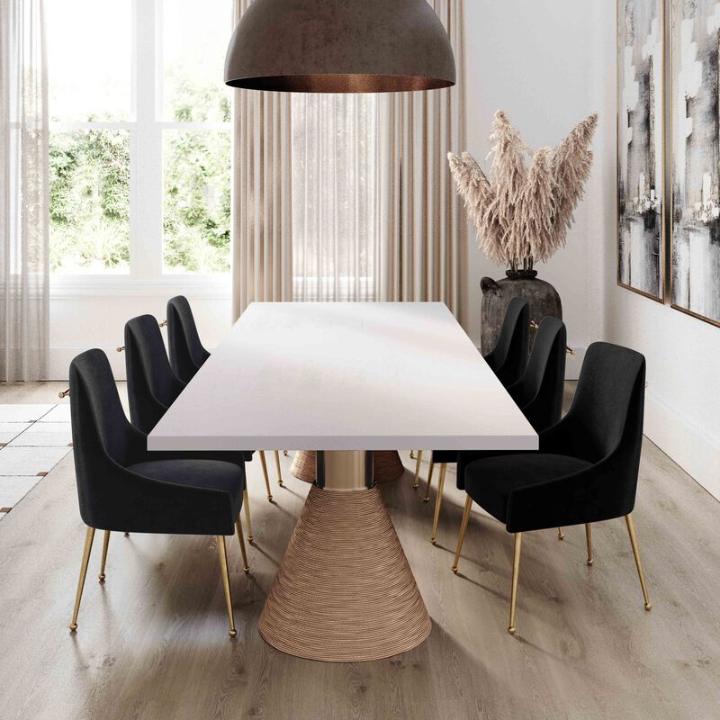 Rishi Black Rope Rectangular Table image number 1
