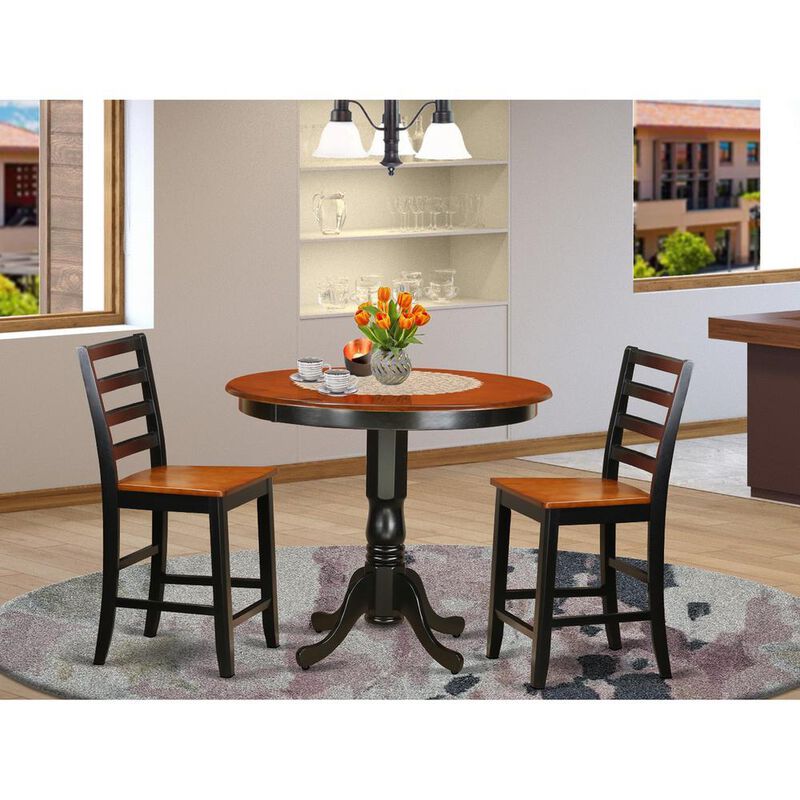 3 PC counter height Dining set - high Table and 2 Dining Chairs.