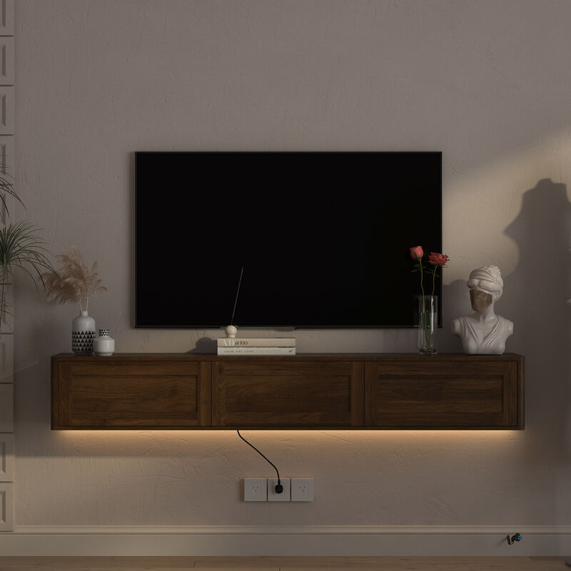 Ringru Floating TV Stand image number 2