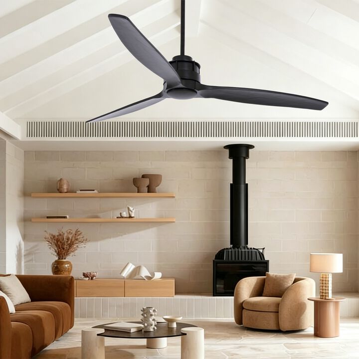 Lucci Air Akmani 60" Ceiling Fan with Remote Control, Energy Efficient DC Ceiling Fan, Quiet High Airflow Blades