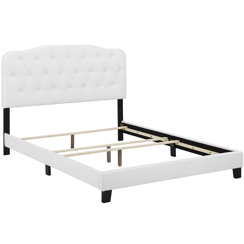 Modway - Amelia Twin Faux Leather Bed White image number 3