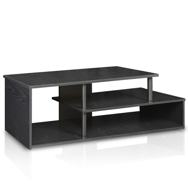 Furinno Furinno 15044BW/BK Econ Low Rise TV Stand, Blackwood