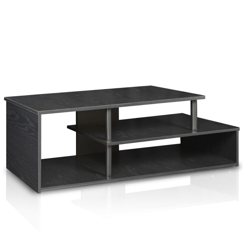 Furinno Furinno 15044BW/BK Econ Low Rise TV Stand, Blackwood